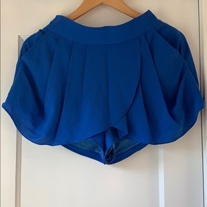 Dressy Shorts with Pockets, Blue, Size Small